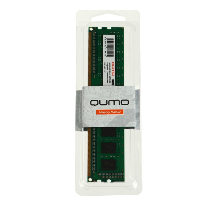 

Память DDR3 QUMO QUM3U-4G1333C9, 4Гб, 1333 МГц, PC-10660, DIMM