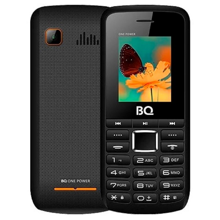 цена Сотовый телефон BQ M-1846 One Power, 1.77, 2 sim, 32Мб, microSD, 2500 мАч, чёрно-оранжевый
