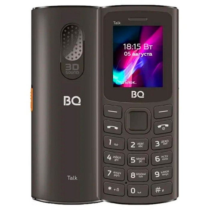 Сотовый телефон BQ M-1862 Talk, 1.77, 2 sim, 64Мб, microSD, FM, 600 мАч, фонарик, черный цена и фото