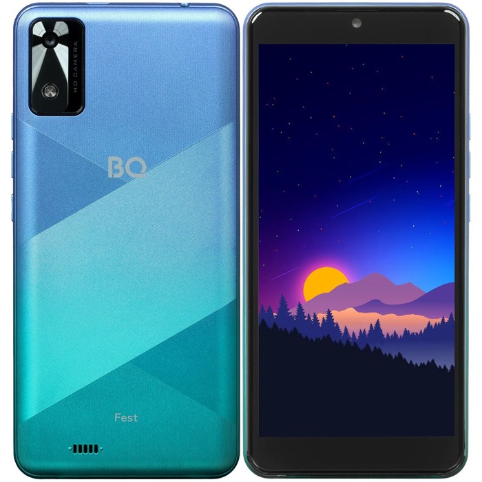 

Смартфон BQ S-5565L Fest, 5.45", IPS, 2 sim, 2Гб, 16Гб, 2 Мп, microSD, 2200мАч, сине-зеленый