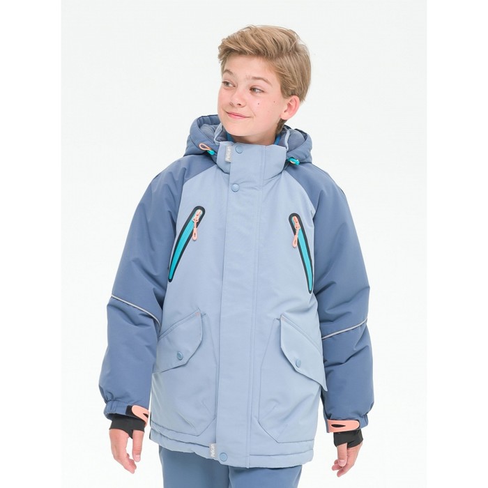 

Куртка для мальчиков, рост 140 см, цвет серый