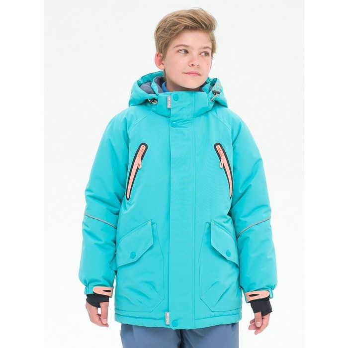 куртка для мальчиков рост 134 см цвет индиго Куртка для мальчиков, рост 134 см, цвет изумрудный