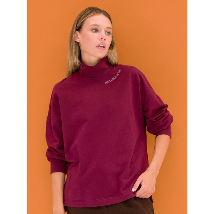 

Толстовка женская, размер 44, цвет бордовый