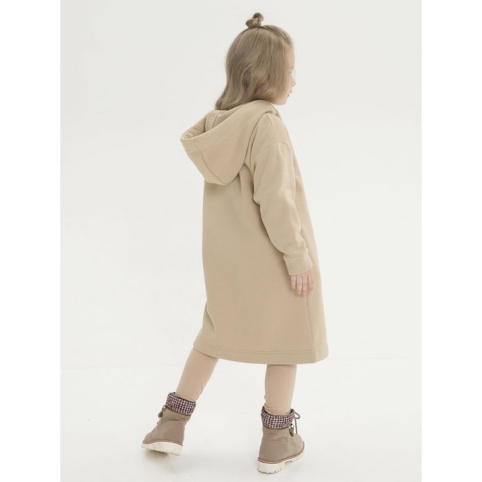 фото Платье для девочек, рост 110 см, цвет бежевый pelican