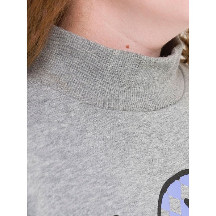 фото Толстовка для девочек, рост 122 см, цвет серый pelican