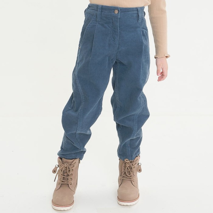 Брюки для девочек, рост 104 см, цвет синий брюки для девочек рост 104 см цвет коричневый