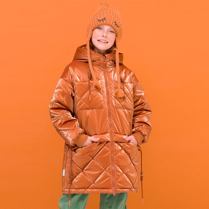 куртка для девочек рост 158 см цвет охра Куртка для девочек, рост 92 см, цвет охра