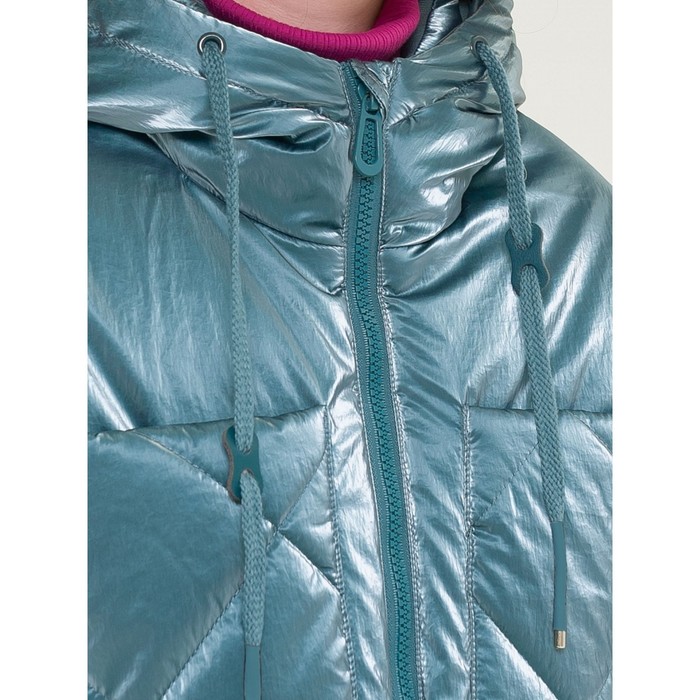 фото Куртка для девочек, рост 122 см, цвет голубой pelican