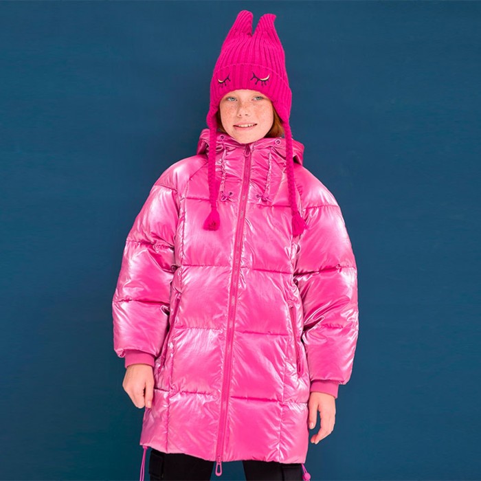 Куртка для девочек, рост 98 см, цвет розовый куртка бомбер для девочек синтия рост 98 см цвет мультиколор