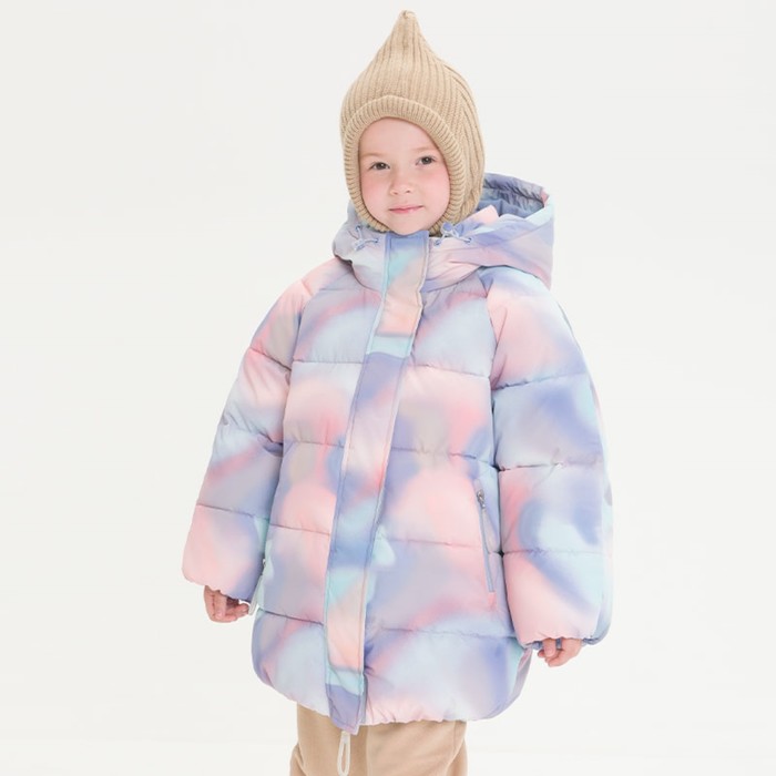 Куртка для девочек, рост 104 см, цвет лёд куртка для девочек рост 104 см цвет охра