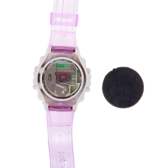 Часы наручные электронные «Цветы», детские, с силиконовым ремешком, микс