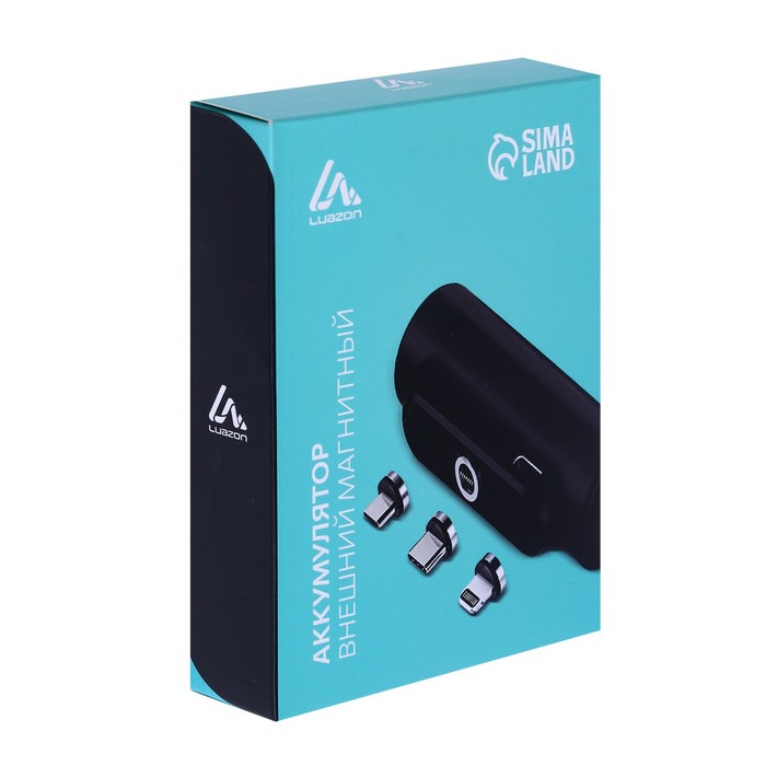 

Внешний аккумулятор PB-35, 3000 мАч, магнитные разъемы Lightning/MicroUSB/Type-C, черный