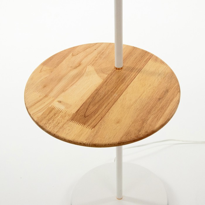 Торшер со столиком "Геометрия" LED 32Вт 3000-6000К белый 24х24х128см