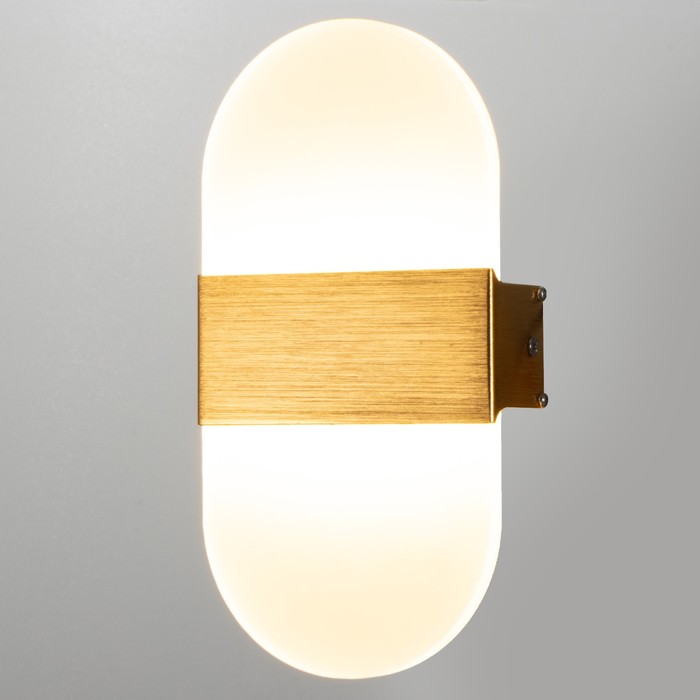 

Бра Лайн LED 12Вт 3000К золото 11х21 см
