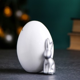 

Копилка "Кролик интерьерный" серебро, 11х10см