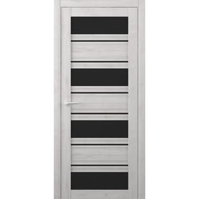 

Дверное полотно Монтана, жемчужный, стекло черное, 2000х600