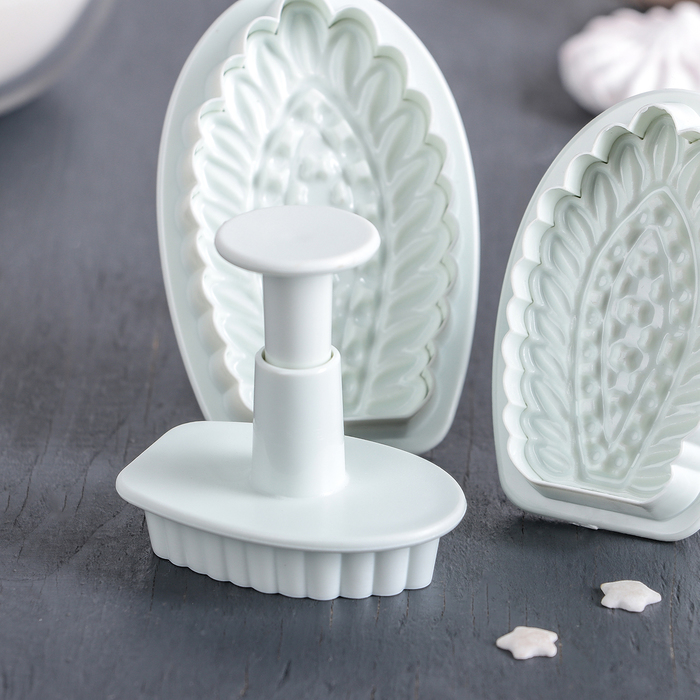 Набор плунжеров кондитерских 3 шт "Резное перо"