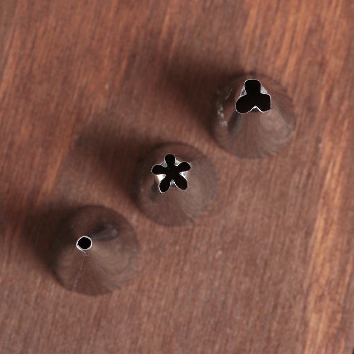 Шприц кондитерский 150 мл, 3 насадки