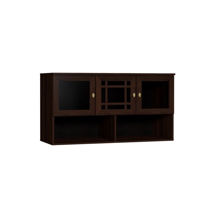 Шкаф навесной Sherlock 4, 1199 × 400 × 633 мм, цвет орех шоколадный шкаф навесной sherlock 4 1199 × 400 × 633 мм цвет орех шоколадный