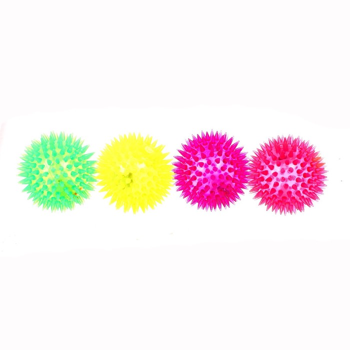 Мяч световой "Ёжик", цвета МИКС