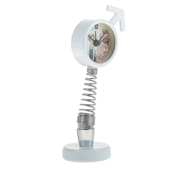 Будильник на пружине "Символ Марса"