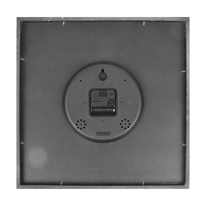 Часы настенные интерьерные "Винил" в раме, стрелки в форме перьев