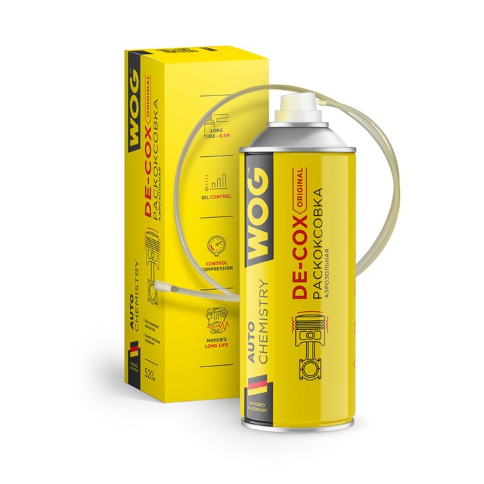 

Раскоксовыватель двигателя DE-COX Original WOG, 520 мл