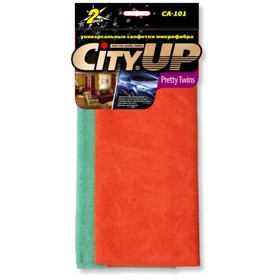 

Салфетка City Up, микрофибра, универсальная, 35 х 40 см, 2 шт.