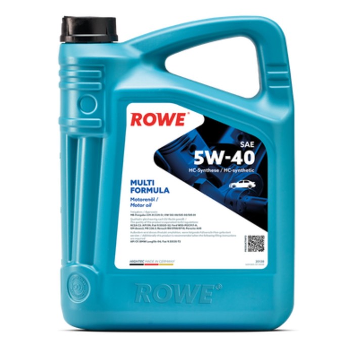 фото Масло моторное rowe 5/40 hightec multi formula, синтетическое, 4 л