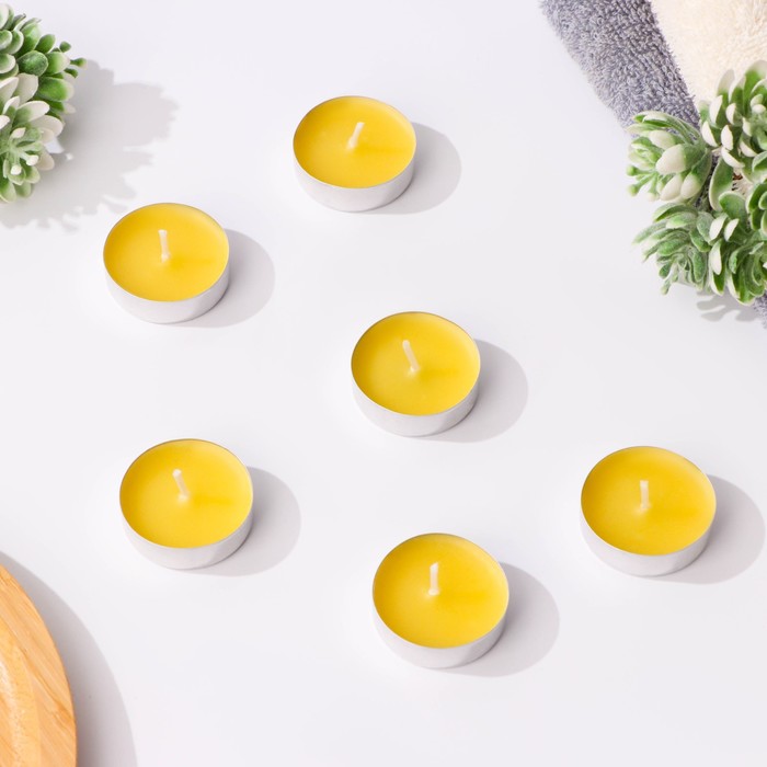 Набор чайных свечей ароматических "Лимон", 24 шт