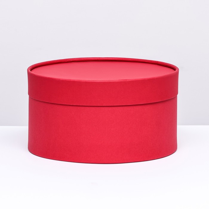 Подарочная коробка Рубин красный, завальцованная без окна, 21 х 11 см