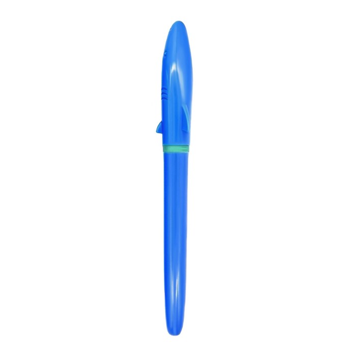 Ручка перьевая deVENTE Shark М с 1 баллончиком 0.8мл, син черн, микс*2цв 5100002