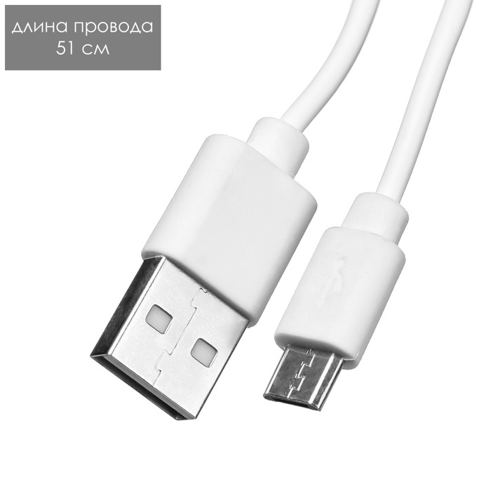 Настольная лампа Луна LED 3Вт USB АКБ МИКС 7х12х18 см 7836262