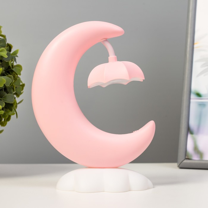 Настольная лампа Луна LED 3Вт USB АКБ МИКС 7х12х18 см 7836262