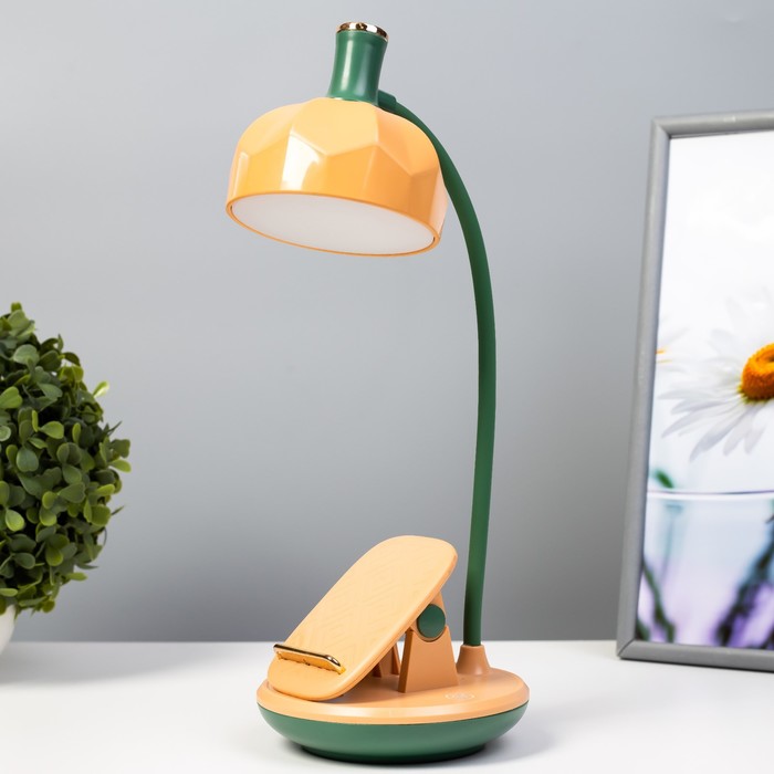 

Настольная лампа Эдельс LED 3Вт 3000-6000К USB АКБ желтый 12,5х12,5х39,5 см RISALUX