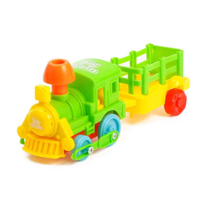 Паровоз инерционный "Веселая ферма", МИКС