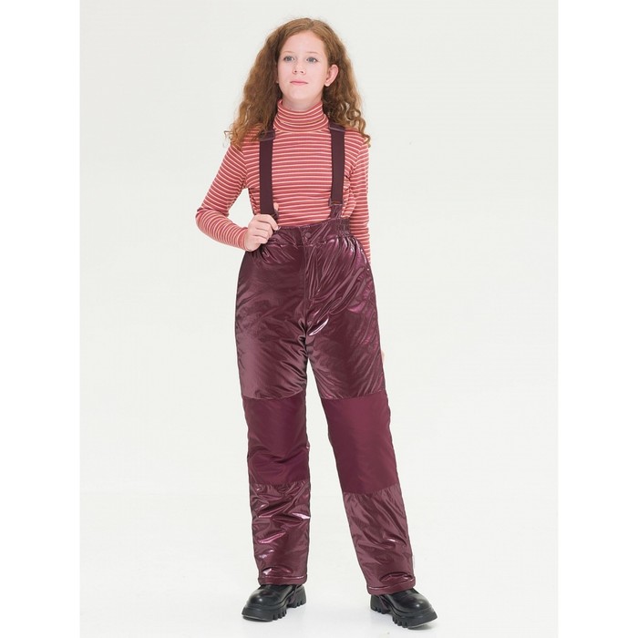 фото Полукомбинезон для девочек, рост 146 см, цвет черника pelican