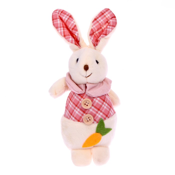 Мягкая игрушка «Кролик с морковкой», цвета МИКС мягкая игрушка кролик с морковкой на подвеске цвета микс