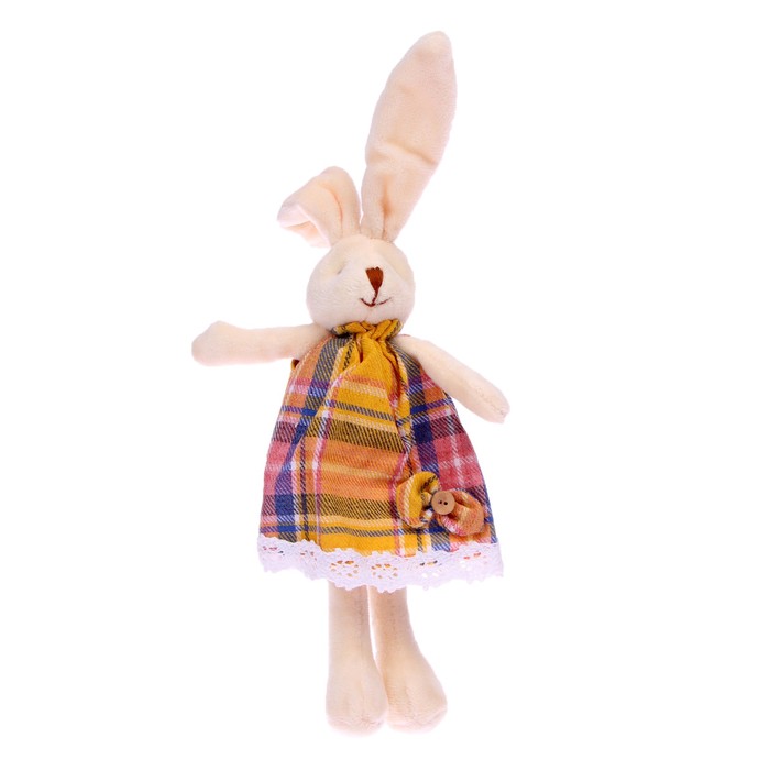 Мягкая игрушка Зайка в платье, 23 см, цвета МИКС
