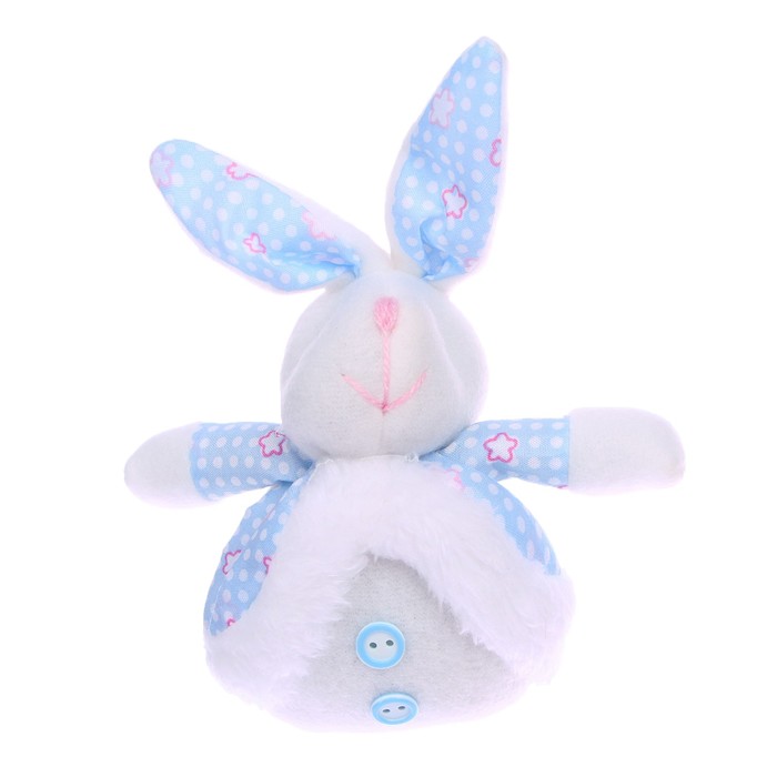 Мягкая игрушка «Кролик», в цветок, на подвесе, цвета МИКС мягкие игрушки без бренда мягкая игрушка зайка на подвесе цвета микс