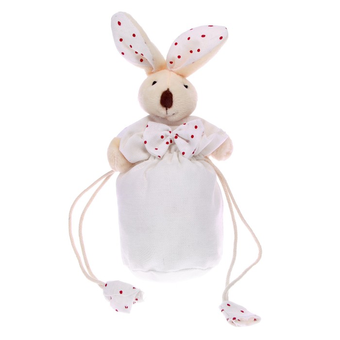 Мешок для подарков "Кролик" с бантом, цвет МИКС