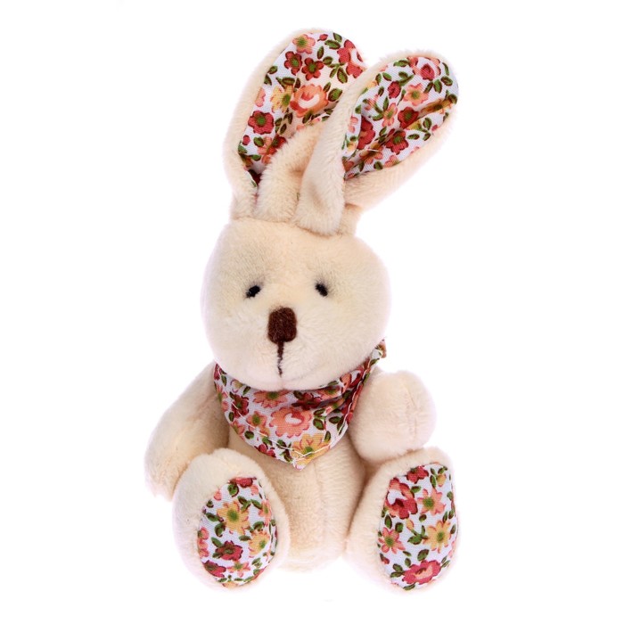 Мягкая игрушка «Белый кролик», на подвесе, цвета МИКС