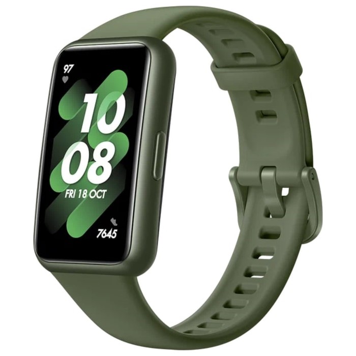 Фитнес-браслет Huawei Band 7, 1.47, пульсометр, уровень кислорода, уведомления, зелёный фитнес браслет band 7 1 47 пульсометр уровень кислорода уведомления зелёный