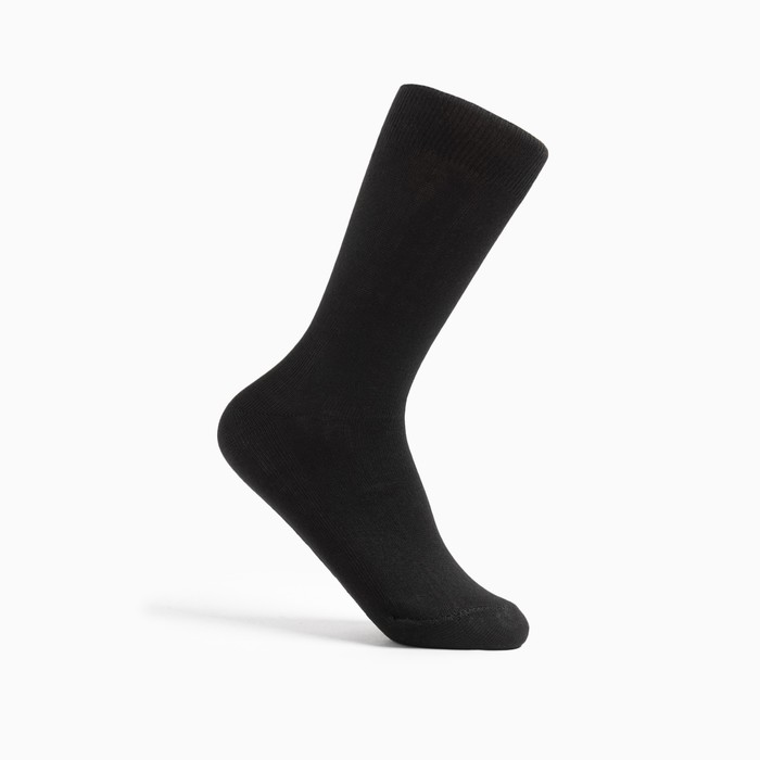 Носки мужские, цвет чёрный, размер 25