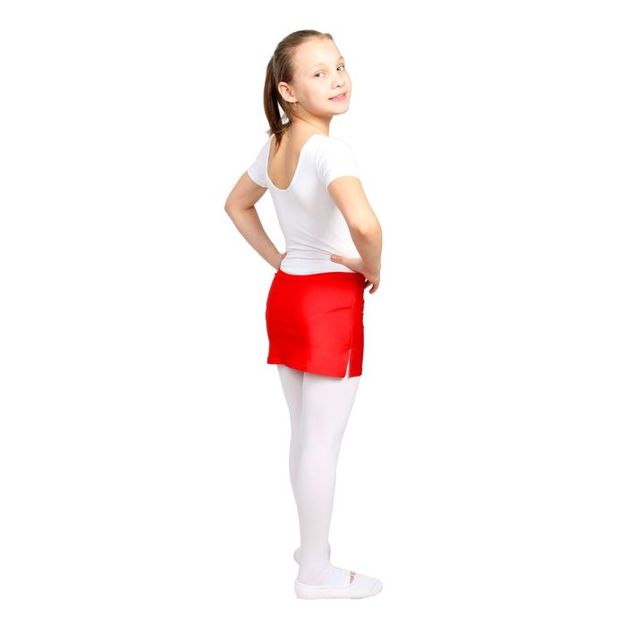 Юбка для тренировок с трусами, размер 32, цвет красный