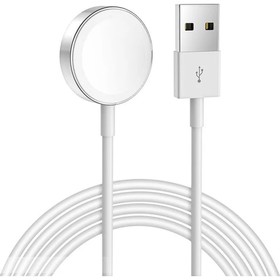 

Беспроводное зарядное устройство для смарт-часов Hoco Y1, 4.15 В/0.25 А, 1 м, USB, белое