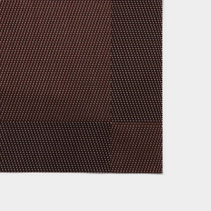 Набор салфеток сервировочных на стол Доляна «Шахматы», 45×30 см, 4 шт, цвет коричневый