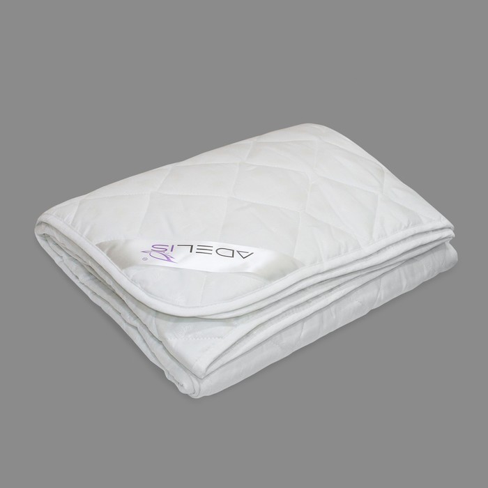Одеяло облегченное Лебяжий пух 140х205 см, полиэфирное волокно 200гр, пэ