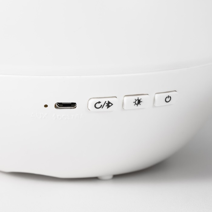 Ночник-проектор Галактика LED USB АКБ белый 13х13х15 см 7856859