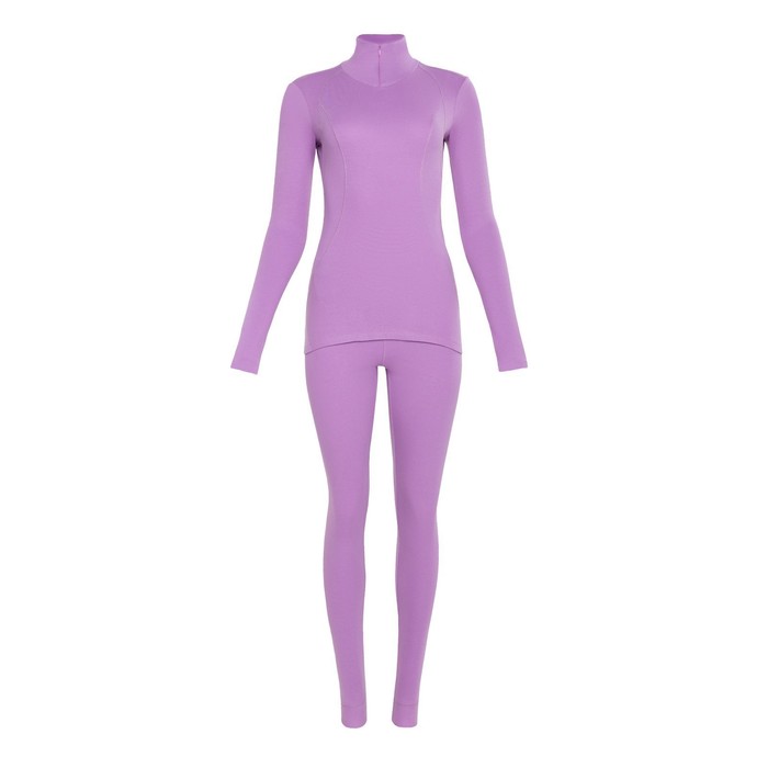 Термобельё женское (лонгслив, лосины) MINAKU цвет фиолетовый, размер 50